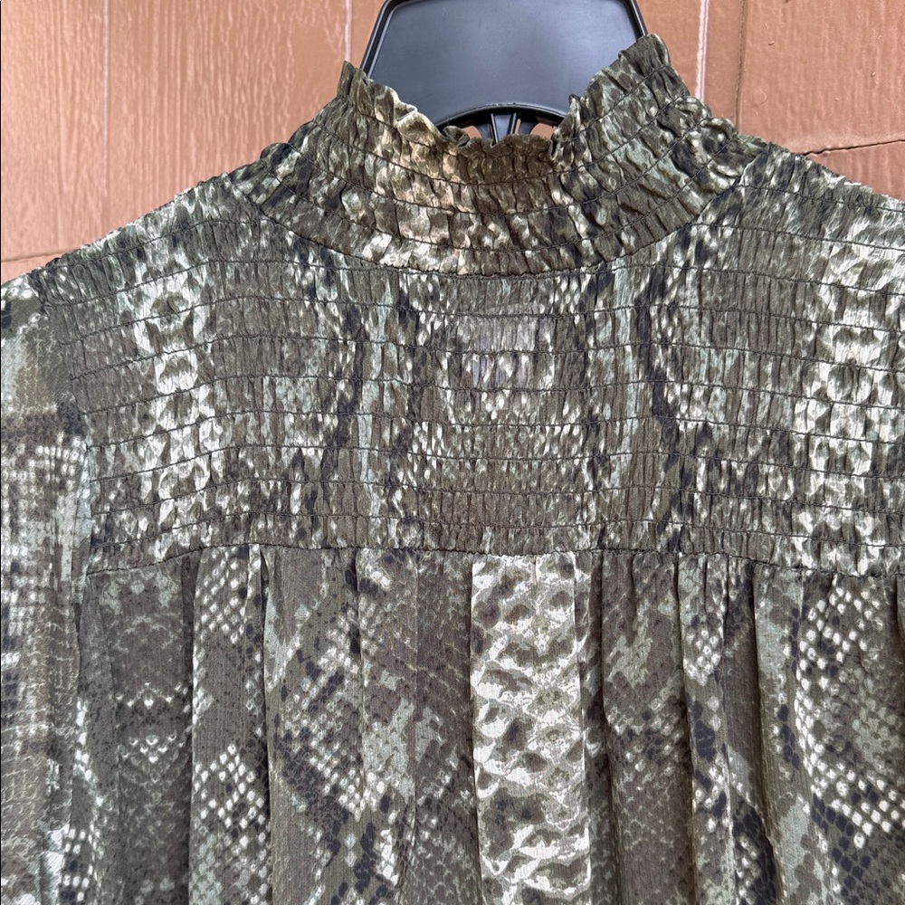 H&M Snake Print Flowy Tunic dress
